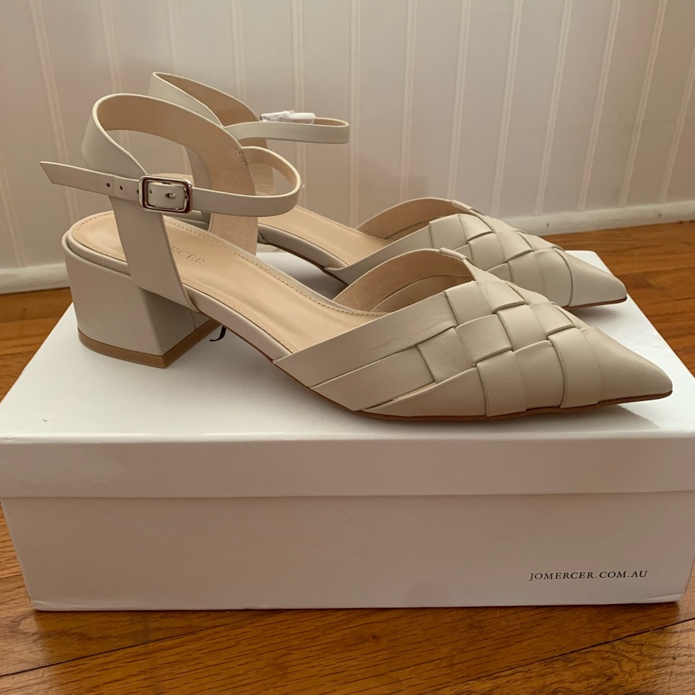 Jo Mercer “Havana” woven low heel